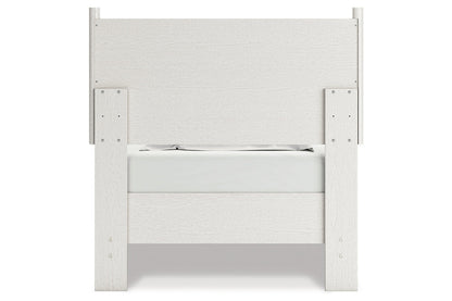 Aprilyn White Twin Panel Bed - SET | EB1024-111 | EB1024-155 - Bien Home Furniture &amp; Electronics