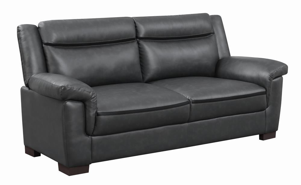 Arabella Pillow Top Upholstered Sofa Gray - 506591 - Bien Home Furniture &amp; Electronics