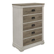 Arcadia White/Weathered Gray Chest - 1677-9 - Bien Home Furniture & Electronics