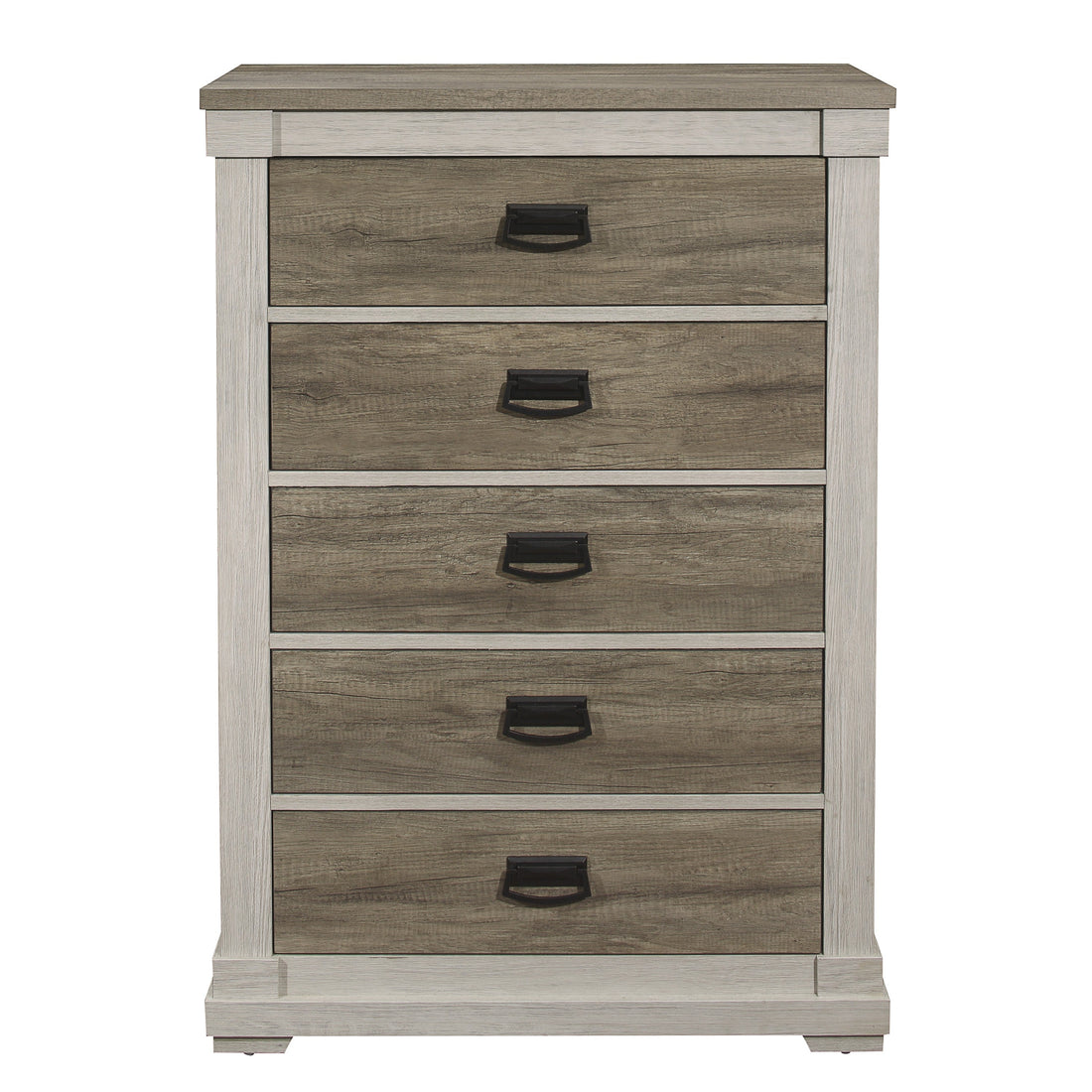 Arcadia White/Weathered Gray Chest - 1677-9 - Bien Home Furniture &amp; Electronics