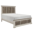 Arcadia White/Weathered Gray Full Bed - 1677F-1* - Bien Home Furniture & Electronics
