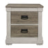 Arcadia White/Weathered Gray Nightstand - 1677-4 - Bien Home Furniture & Electronics