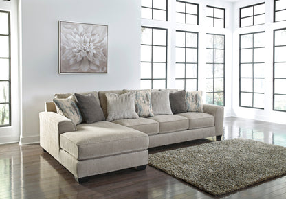 Ardsley Pewter 2-Piece Large LAF Sofa Chaise - SET | 3950416 | 3950467 | 3950408 - Bien Home Furniture &amp; Electronics