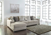 Ardsley Pewter 2-Piece Large LAF Sofa Chaise - SET | 3950416 | 3950467 | 3950408 - Bien Home Furniture & Electronics