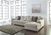 Ardsley Pewter 2-Piece Large RAF Sofa Chaise - SET | 3950417 | 3950466 - Bien Home Furniture & Electronics
