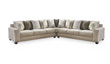 Ardsley Pewter 3-Piece Large Sectional - SET | 3950466 | 3950467 | 3950477 - Bien Home Furniture & Electronics