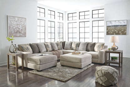Ardsley Pewter 4-Piece Large LAF Sectional - SET | 3950416 | 3950434 | 3950467 | 3950477 | 3950408 - Bien Home Furniture &amp; Electronics