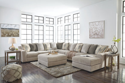 Ardsley Pewter 5-Piece Large RAF Sectional - SET | 3950417 | 3950434 | 3950466 | 3950477 | 3950446 | 3950408 - Bien Home Furniture &amp; Electronics