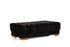 Ariana Black Velvet Ottoman - ARIANABLACK-OTT - Bien Home Furniture & Electronics