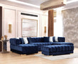 Ariana Blue Velvet Double Chaise Sectional - ARIANABLUE-SEC - Bien Home Furniture & Electronics