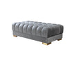 Ariana Gray Velvet Double Chaise Sectional - ARIANAGRAY-SEC - Bien Home Furniture & Electronics