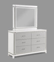 Ariane White/Silver Mirror (Mirror Only) - B1690-11 - Bien Home Furniture & Electronics