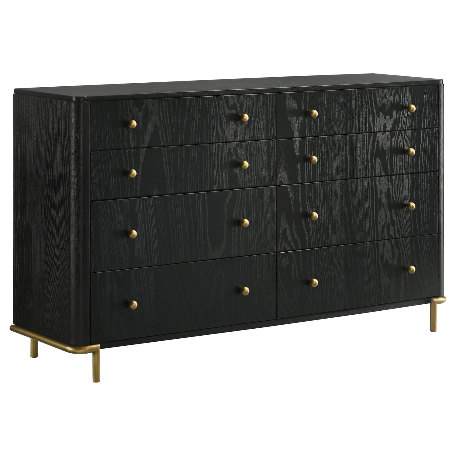 Arini 4-piece Eastern King Bedroom Set Black and Natural - 224330KE-S4 - Bien Home Furniture &amp; Electronics