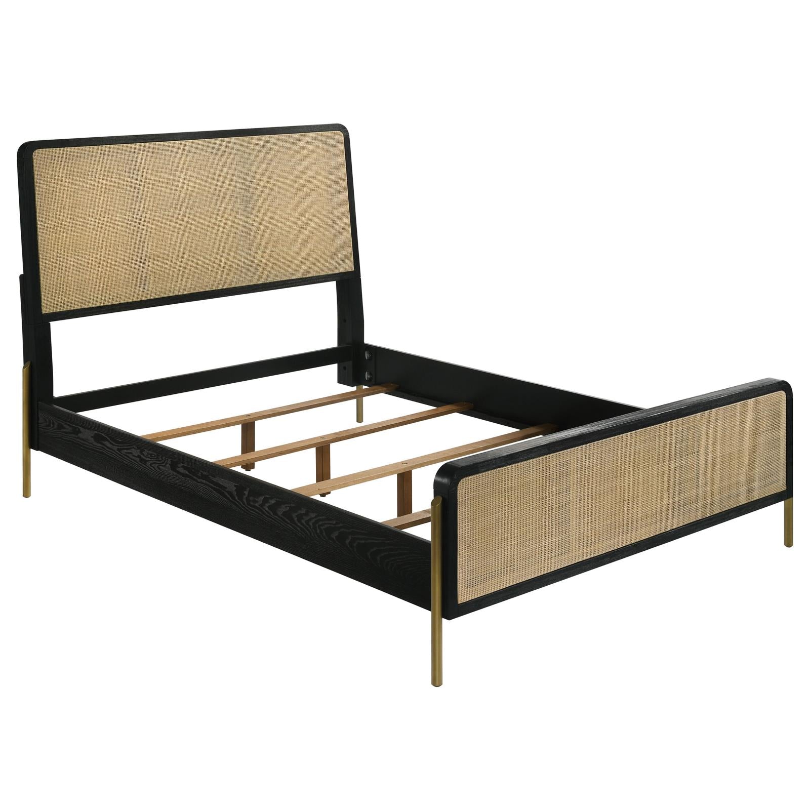Arini 4-piece Queen Bedroom Set Black and Natural - 224330Q-S4 - Bien Home Furniture &amp; Electronics