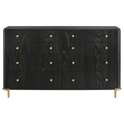 Arini 5-piece Eastern King Bedroom Set Black and Natural - 224330KE-S5 - Bien Home Furniture &amp; Electronics