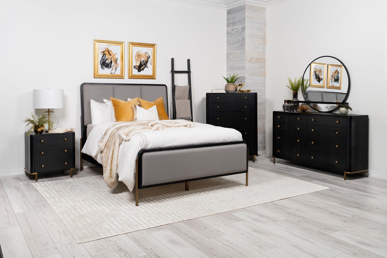 Arini 5-piece Queen Bedroom Set Black and Grey - 224331Q-S5 - Bien Home Furniture &amp; Electronics