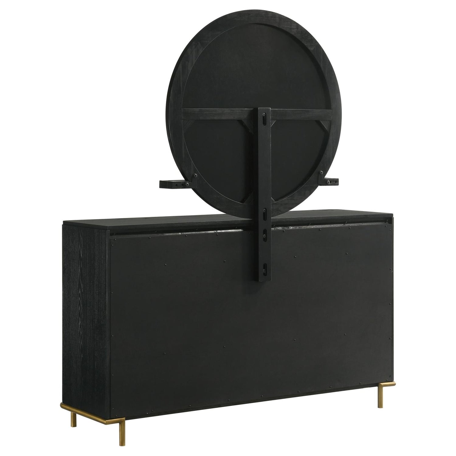 Arini 8-drawer Bedroom Dresser with Mirror Black - 224333M - Bien Home Furniture &amp; Electronics