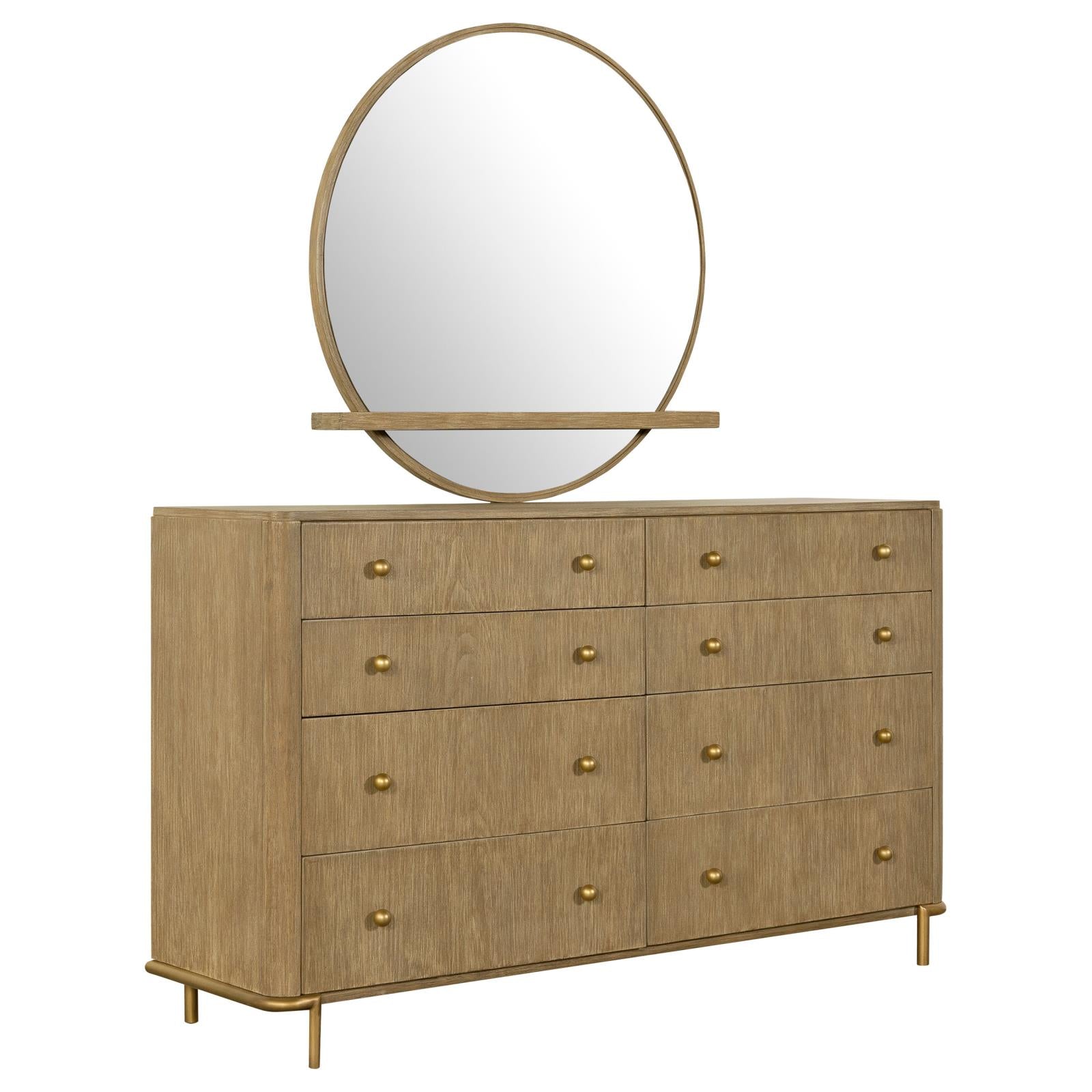 Arini 8-drawer Dresser with Mirror Sand Wash - 224303M - Bien Home Furniture &amp; Electronics