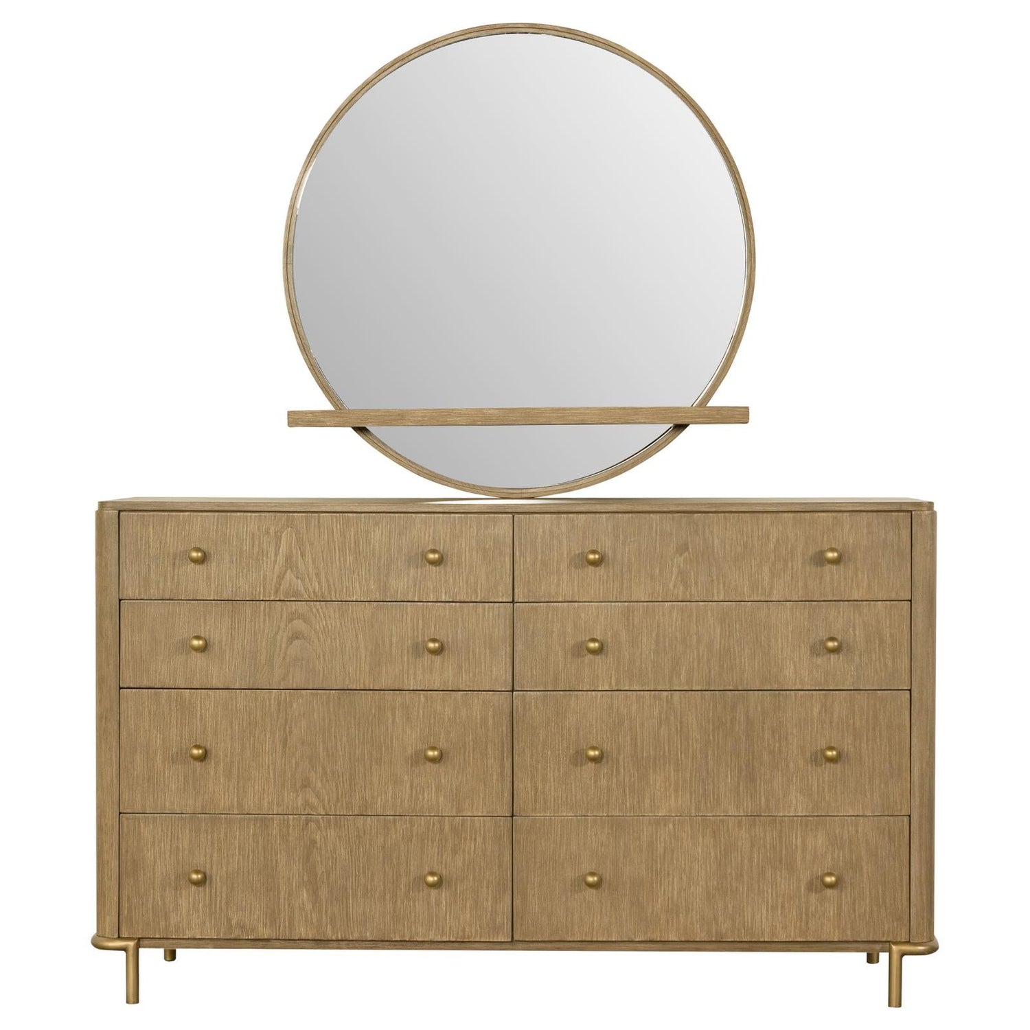 Arini 8-drawer Dresser with Mirror Sand Wash - 224303M - Bien Home Furniture &amp; Electronics