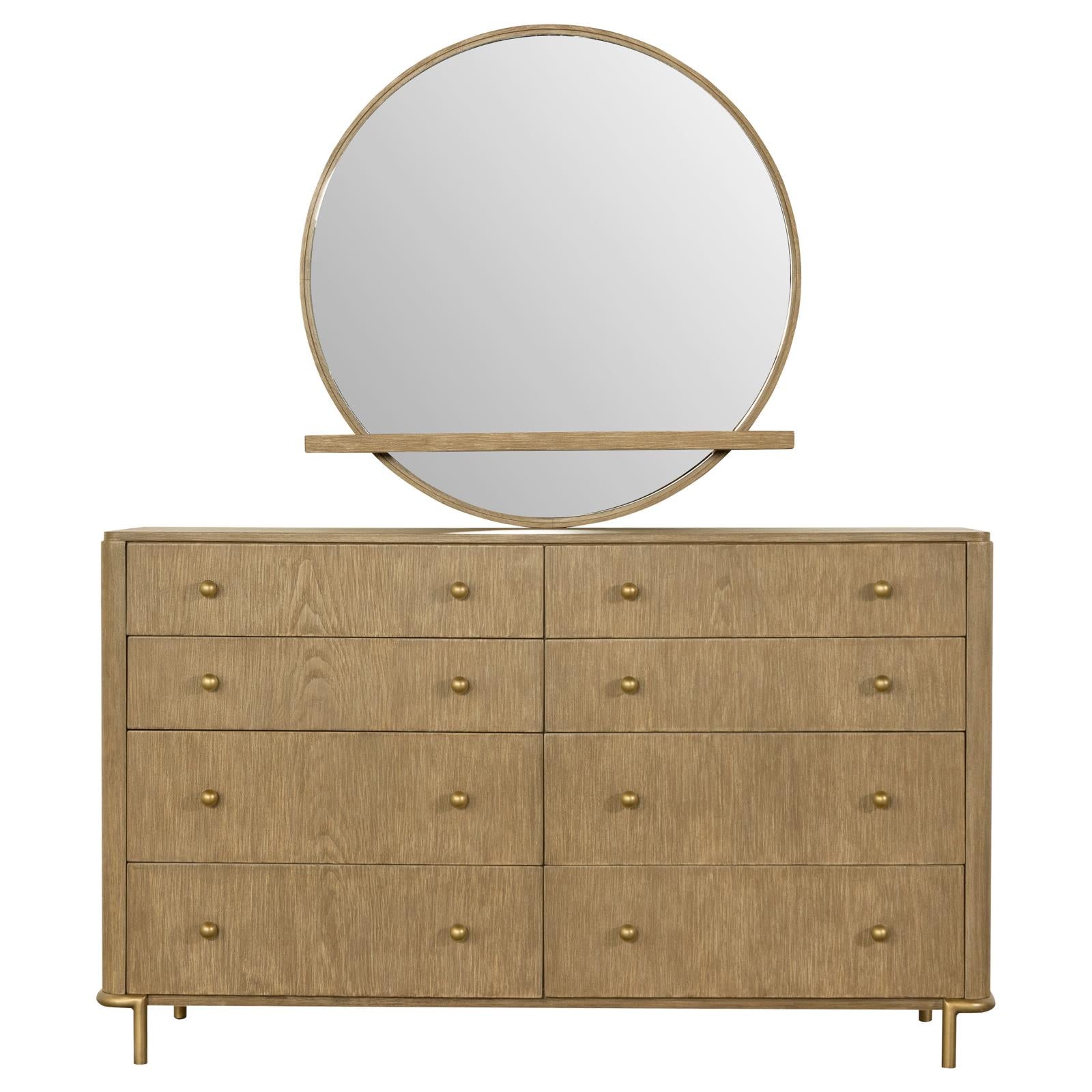 Arini 8-drawer Dresser with Mirror Sand Wash - 224303M - Bien Home Furniture &amp; Electronics