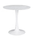 Arkell White 30-inch Round Pedestal Dining Table - 193041 - Bien Home Furniture & Electronics