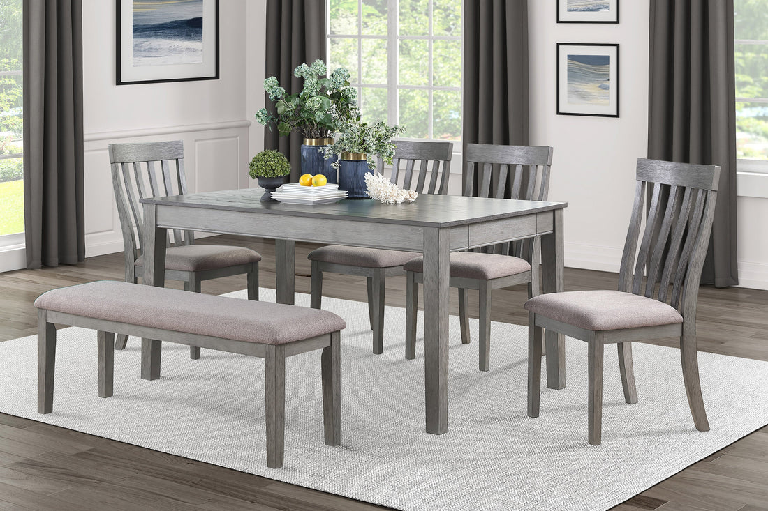 Armhurst Gray Dining Set - SET | 5706GY-60 | 5706GYS(3) - Bien Home Furniture &amp; Electronics
