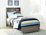 Arnett Gray Twin Bookcase Headboard/Footboard - B552-53 - Bien Home Furniture &amp; Electronics