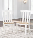 Ashbryn White/Natural Dining Chair, Set of 2 - D844-01 - Bien Home Furniture & Electronics