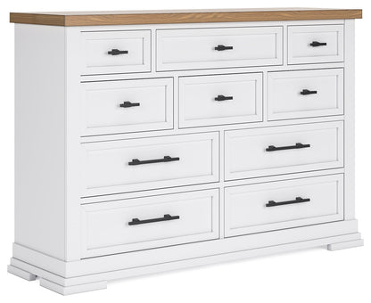 Ashbryn White/Natural Dresser - B844-31 - Bien Home Furniture &amp; Electronics