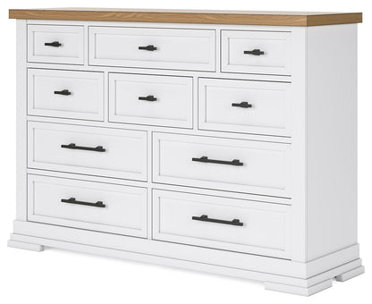 Ashbryn White/Natural Dresser - B844-31 - Bien Home Furniture &amp; Electronics