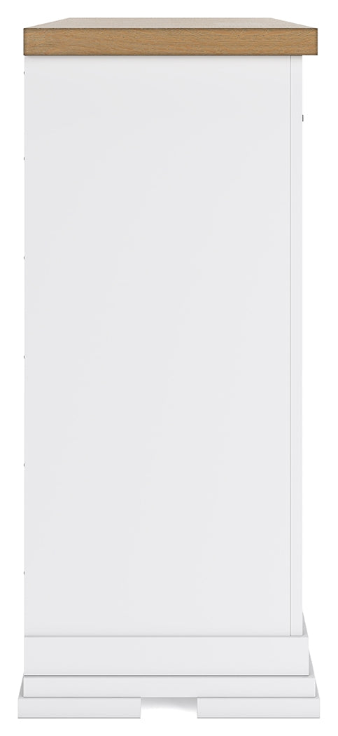 Ashbryn White/Natural Dresser - B844-31 - Bien Home Furniture &amp; Electronics