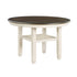 Asher Antique White/Brown Round Dining Table - 5800WH-48RD - Bien Home Furniture & Electronics