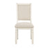 Asher Antique White Side Chair, Set of 2 - 5800WHS - Bien Home Furniture & Electronics
