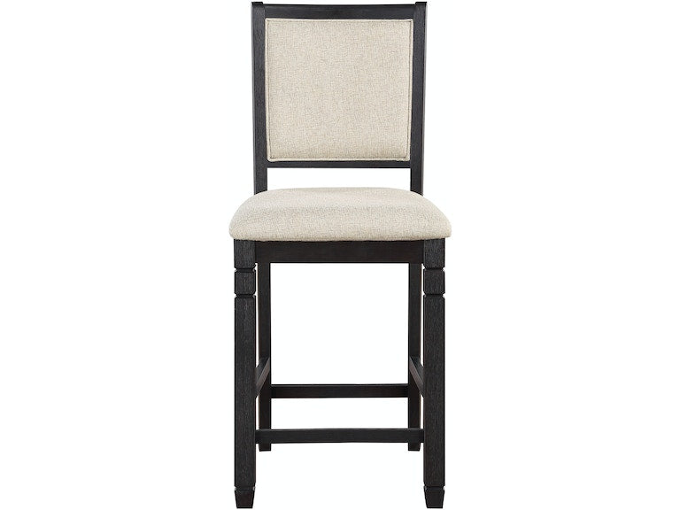 Asher Black/Brown Counter Chair, Set of 2 - 5800BK-24 - Bien Home Furniture &amp; Electronics