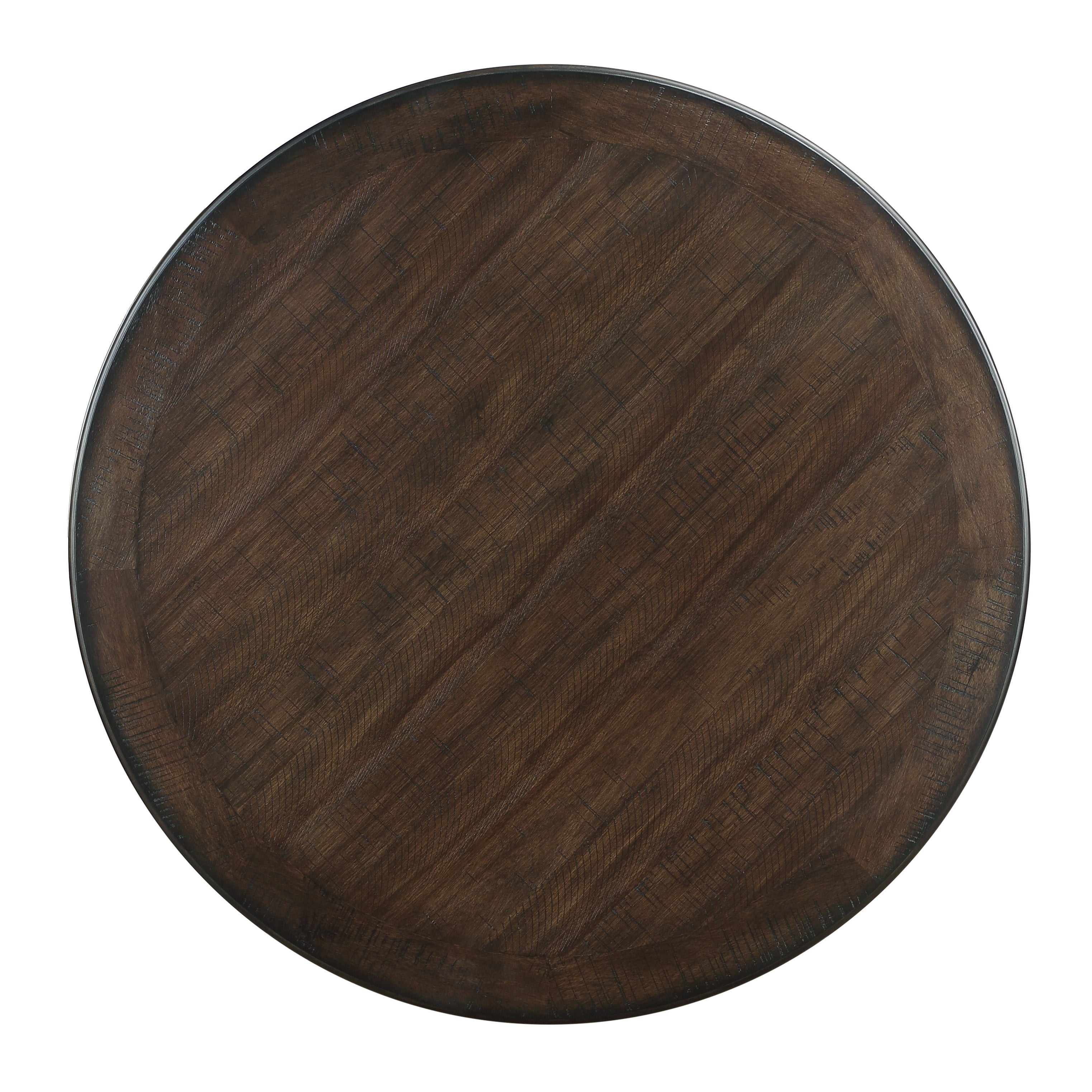 Asher Black/Brown Round Dining Table - 5800BK-48RD - Bien Home Furniture &amp; Electronics
