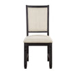Asher Black/Brown Side Chair, Set of 2 - 5800BKS - Bien Home Furniture & Electronics