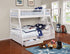 Ashton White Twin over Full 2-Drawer Bunk Bed - 460180 - Bien Home Furniture & Electronics