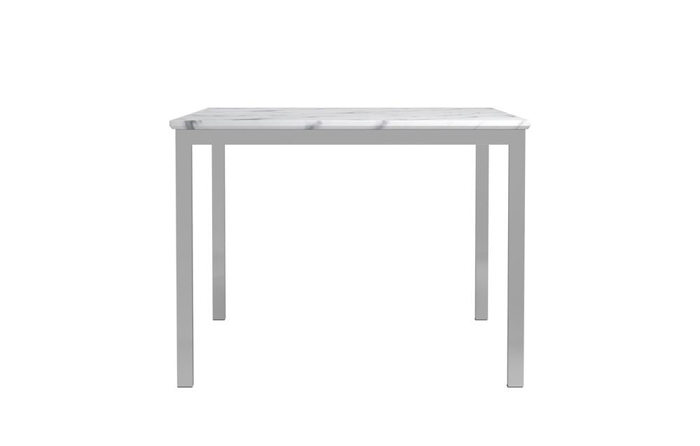 Athena Chrome Rectangle Dining Table with Marble Top - 110101 - Bien Home Furniture &amp; Electronics