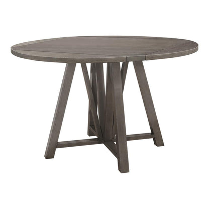 Athens Barn Gray Round Counter Height Table with Drop Leaf - 109858 - Bien Home Furniture &amp; Electronics