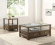 Auburn Transitional Charcoal Brown Wood Cocktail Table - 3624-30 - Bien Home Furniture & Electronics