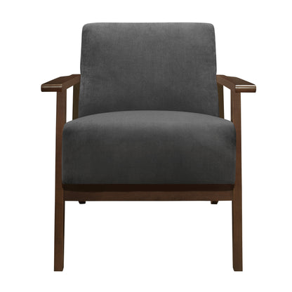 August Dark Gray Accent Chair - 1031DG-1 - Bien Home Furniture &amp; Electronics