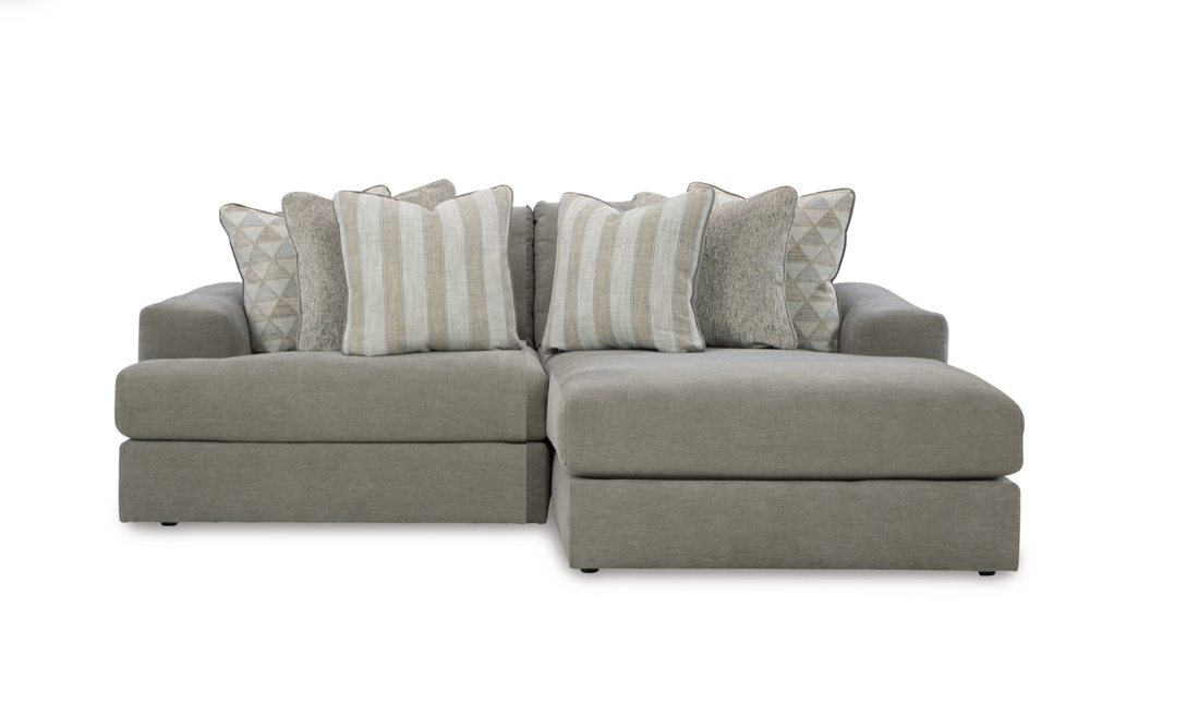 Avaliyah Ash 2-Piece RAF Chaise Sectional - SET | 5810317 | 5810364 - Bien Home Furniture &amp; Electronics