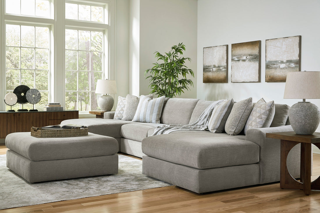 Avaliyah Ash 4-Piece Double Chaise Sectional - SET | 5810316 | 5810346 | 5810346 | 5810317 - Bien Home Furniture &amp; Electronics