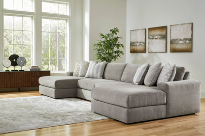Avaliyah Ash 4-Piece Double Chaise Sectional - SET | 5810316 | 5810346 | 5810346 | 5810317 - Bien Home Furniture &amp; Electronics