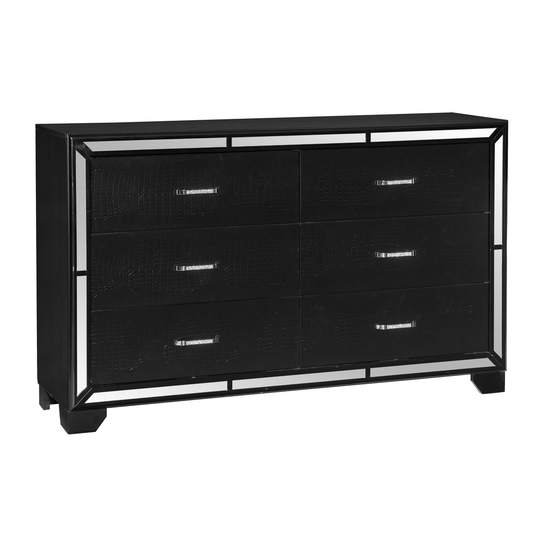 Aveline Black Dresser - 1428BK-5 - Bien Home Furniture &amp; Electronics