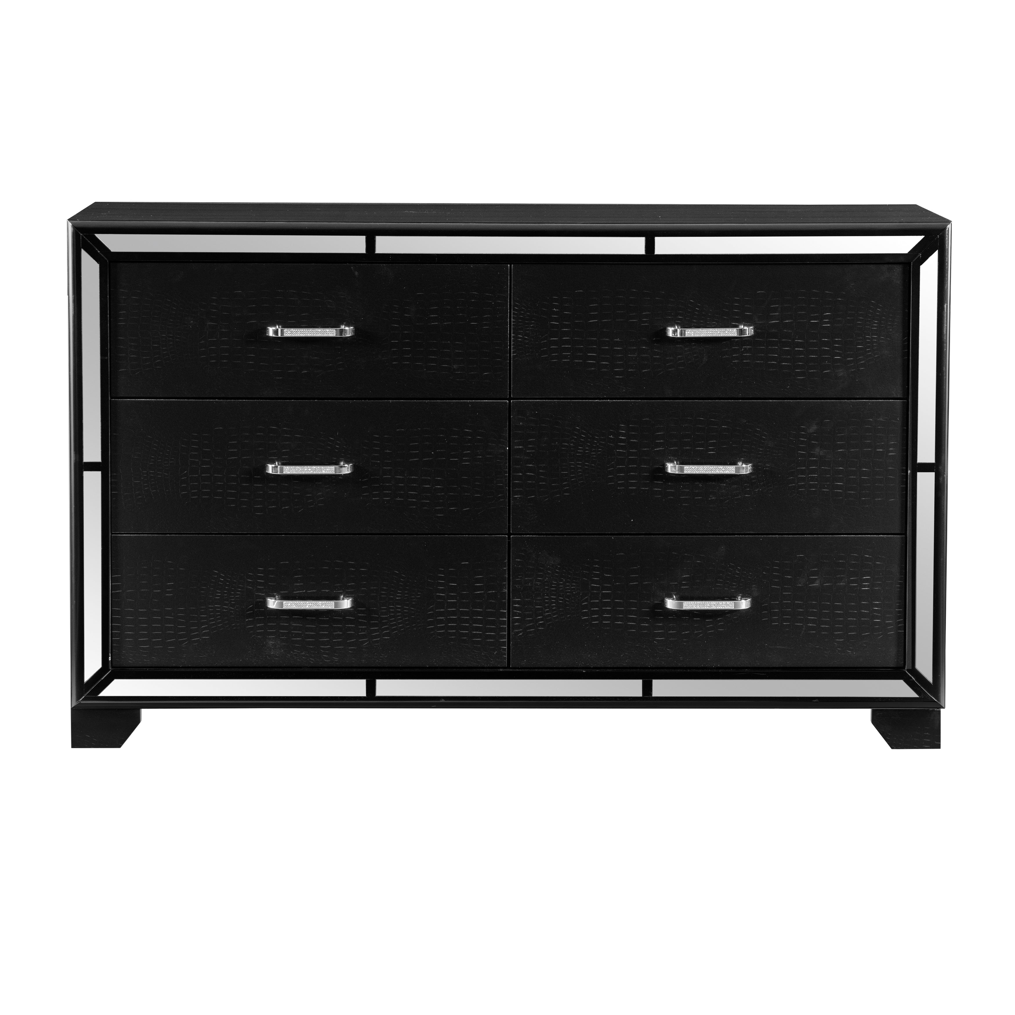 Aveline Black Dresser - 1428BK-5 - Bien Home Furniture &amp; Electronics