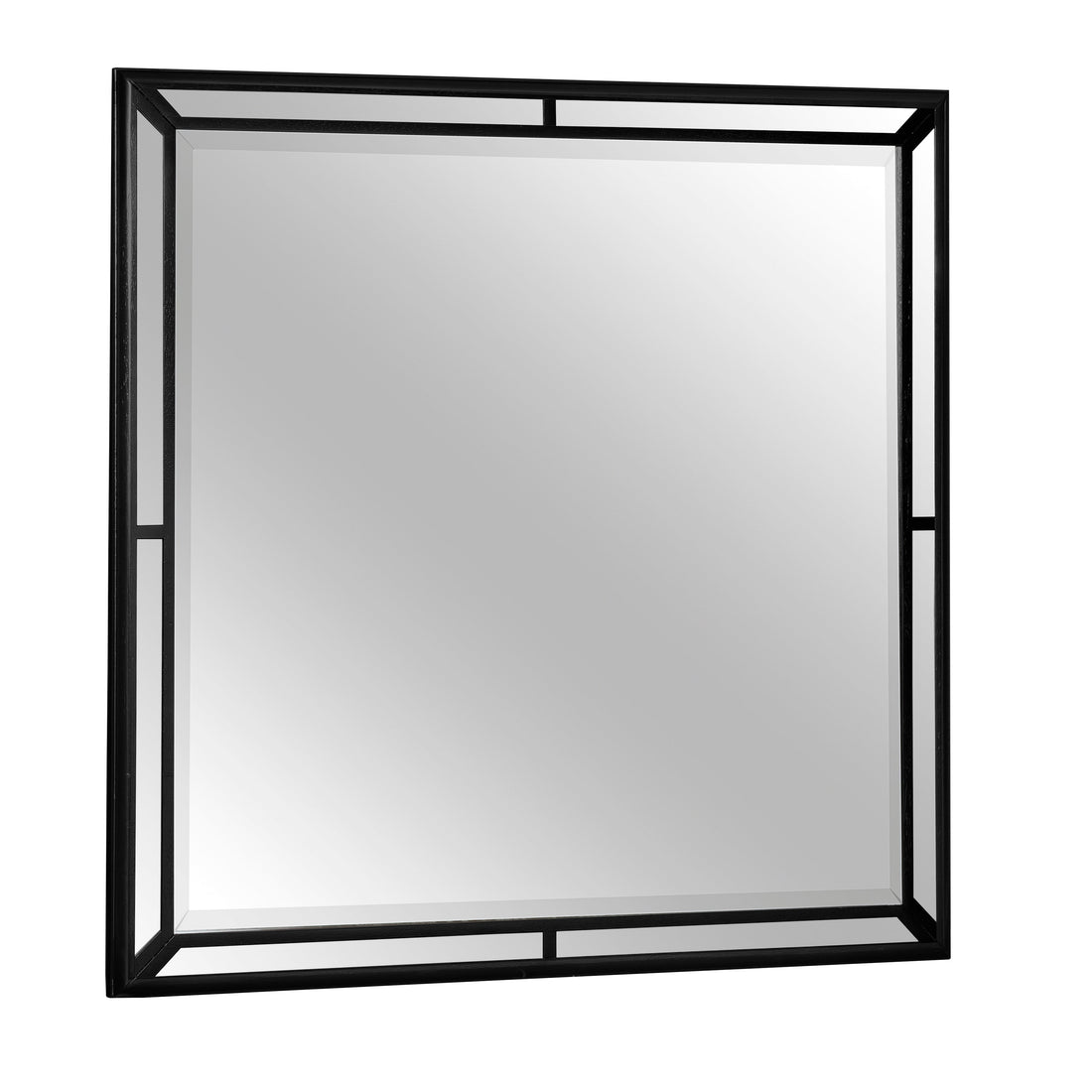 Aveline Black Mirror (Mirror Only) - 1428BK-6 - Bien Home Furniture &amp; Electronics