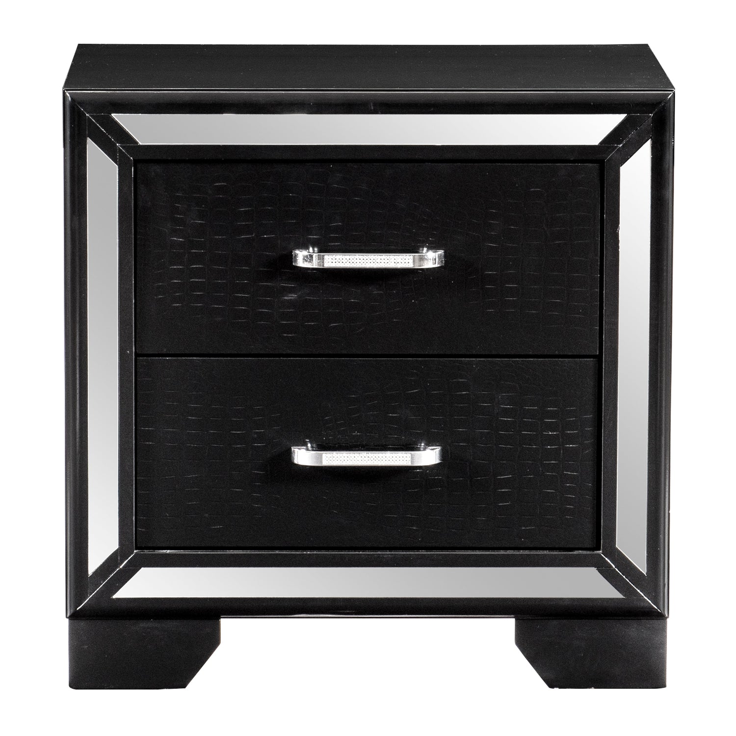 Aveline Black Nightstand - 1428BK-4 - Bien Home Furniture &amp; Electronics