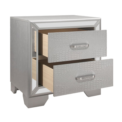 Aveline Silver Nightstand - 1428SV-4 - Bien Home Furniture &amp; Electronics