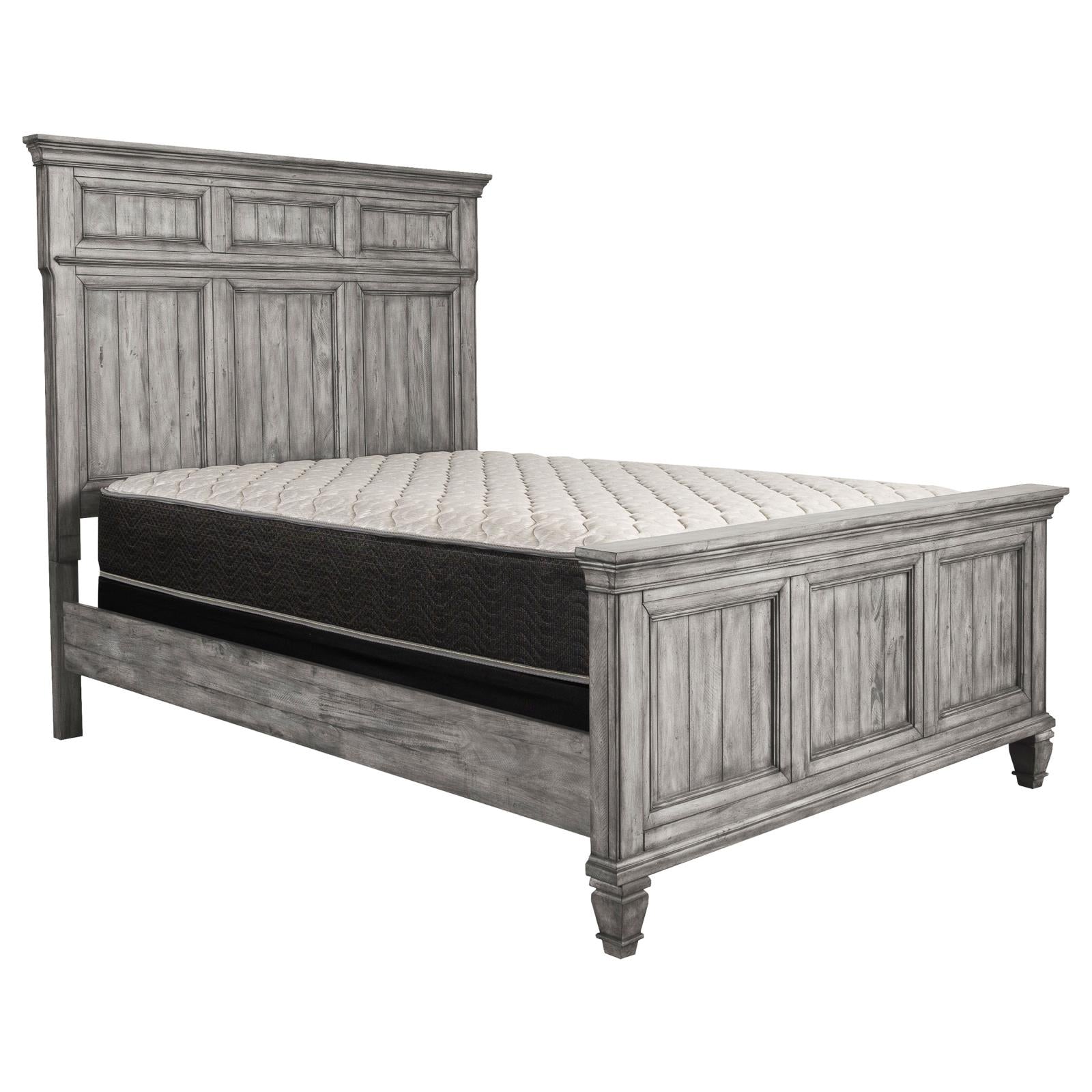 Avenue California King Panel Bed Gray - 224031KW - Bien Home Furniture &amp; Electronics
